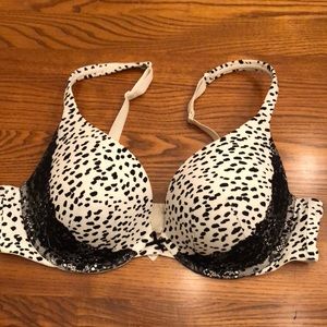 Dalmatian print bra